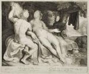 Paris And Oenone by Jan Pietersz. Saenredam