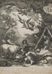 Adoration Of The Shepherds (bartsch 24) by Jan Pietersz. Saenredam