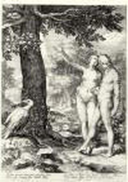 The History Of The First Parents Of Man (bartsch 13-18; Hollstein 1-6) - view 1