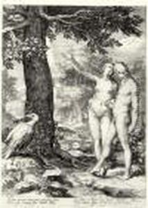 The History Of The First Parents Of Man (bartsch 13-18; Hollstein 1-6)