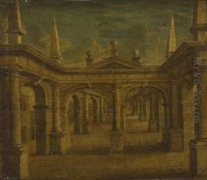 Architectural Study Of Arches Andobelisks