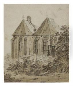 A View Of The Apse Of The Wittevrouwenklooster,utrecht by Cornelis Saftleven