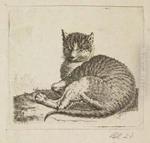 Cats And Dogs by Cornelis Saftleven