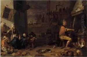 The Alchemist by Cornelis Saftleven