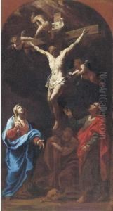 The Crucifixion; A Modello For An Altarpiece by Giovanni Camillo Sagrestani