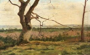 Paysage Au Grand Arbre. by Paul Jean Marie Sain