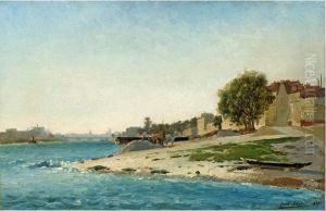 Le Rhone Dans Les Environs D'avignon. Le Rhone Dans Les Environs D'avignon.