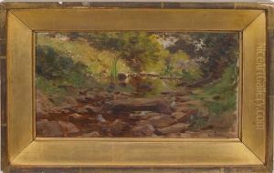 Forest Stream by Henri Saintin