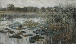 Les Nenuphars by Henri Saintin