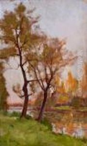 Fluslandschaft by Henri Saintin