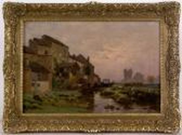 Landscape With River And Mill - view 1