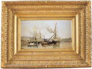 le Port De Rouen by Henri Saintin