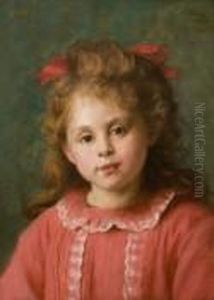 Retrato De Nina by Casimiro Sainz Y Sainz