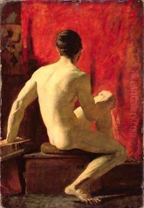 Seated Male Model by William Etty