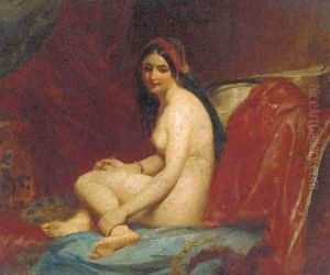 A female nude in an interior by William Etty