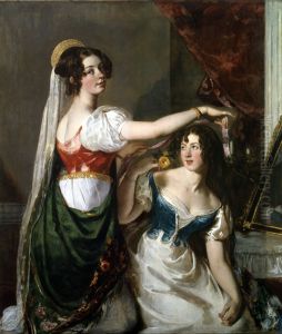 Preparing for a fancy dress ball Italian costumes by William Etty