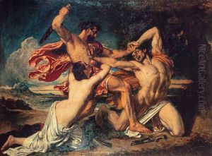 The Combat Woman pleading for the vanquished