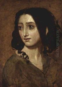 Study of Mlle Rachel by William Etty