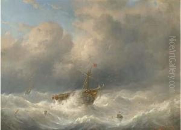 A Storm At Sea - view 1
