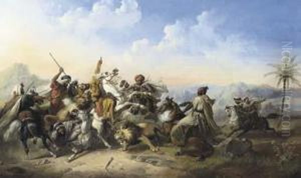 The Lion Hunt - view 1