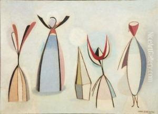 American, - Abstractfigures - view 1