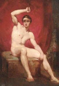 A male nude study by William Etty