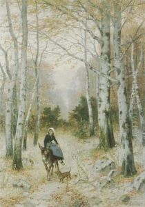 Die Einsame Reiterin. by Hubert Salentin
