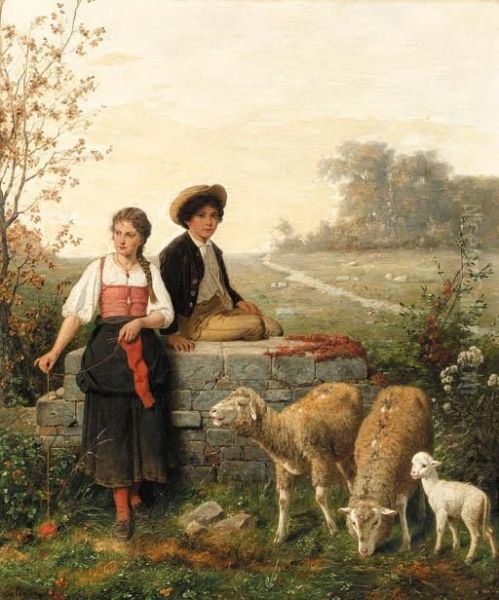 The Young Sheep Tenders - view 1
