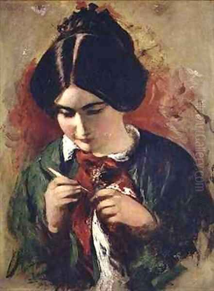 Study for the Crochet Worker Miss Mary Ann Purdon - view 1