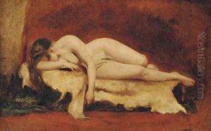 Study of a reclining female nude by William Etty