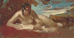 Study of a reclining nude by William Etty