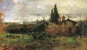 Paesaggio Con Campagna E Chiesetta Paesaggio Con Campagna E Chiesetta