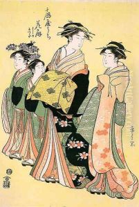 Hanogi, Yoshino and Tatsuta from the Ogiya Establishment, 1789-1801