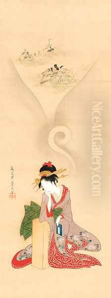 Beauty dreaming of the Tales of Ise - view 1