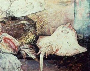 Still life with Skate, 1892 by James Ensor