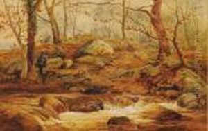 Fisherman On A River Bank