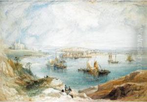A View Of Holy Loch, Argyllshire, With Hafton House, Kilmun And Strone by John Cuthbert Salmon