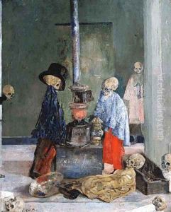Skeletons Warming Themselves