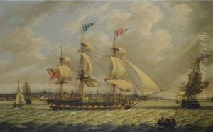 The Greenland Trader Lion, In 
Two Positions Off Liverpool, On Herreturn To The Mersey In 1807