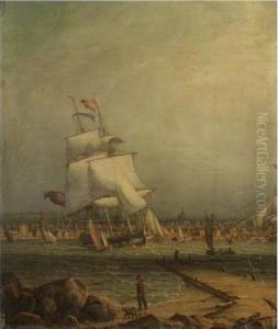 Liverpool Harbour by Robert Salmon