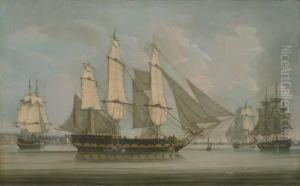Merchant Ships Off Liverpool by Robert Salmon