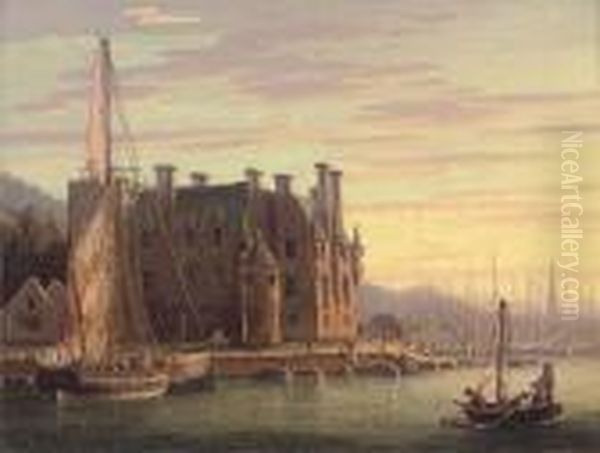 Newark Castle With A Distant View Of Port Glasgow - view 1