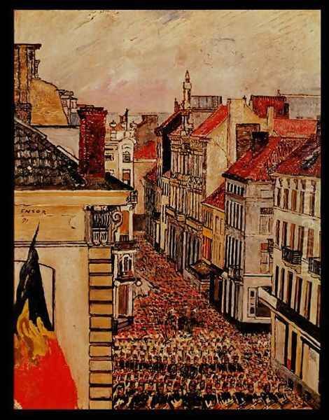 Music in the Streets of Flanders, 1891 - view 1