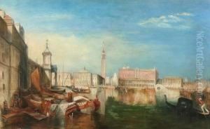 A Venetian Canal Scene