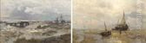 Im Wattenmeer; Einfahrt In Den Hafen Von Colberg - view 1