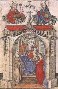The Small Virgin of Einsiedeln 1466 by Master E. S.