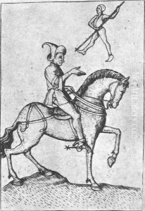 Knight Playing Card c. 1450 by Master E. S.