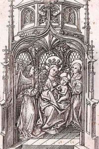 The Smallest Virgin of Einsiedeln 1466 by Master E. S.