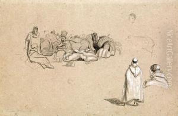 Halte D'une Caravane A Biskra - view 1