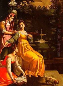 Susanna and the Elders 1600 by (Jacopo Chimenti) Empoli